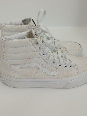 Vans Sk8-Hi True White High Top Sneakers Women's 7 Men's 5.5 EU 37